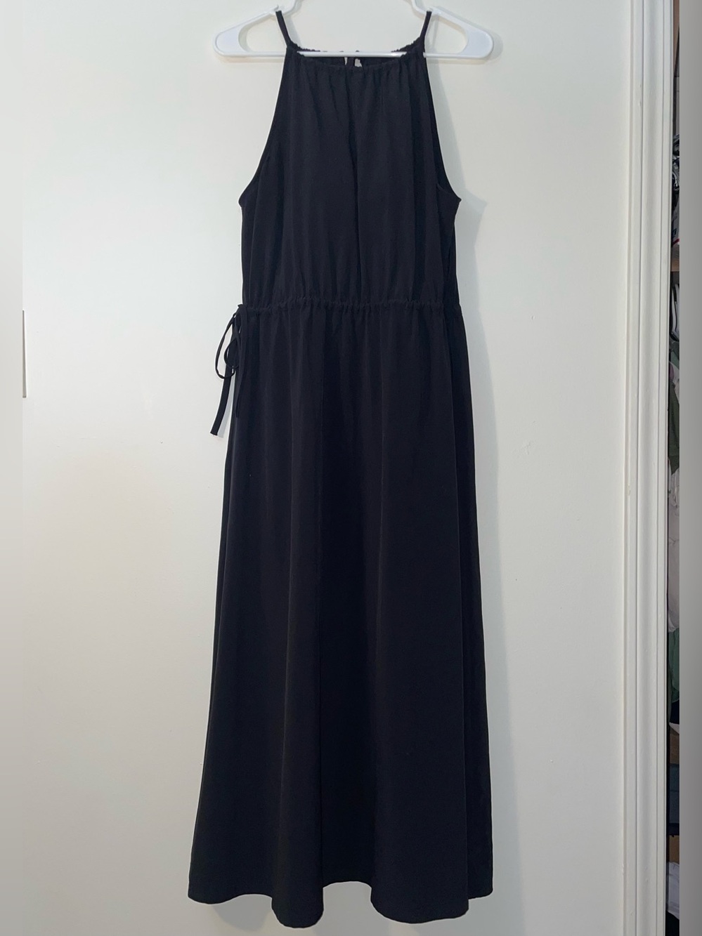 Soma Women’s Black Halter-neck Maxi Built-in Bra Dress
